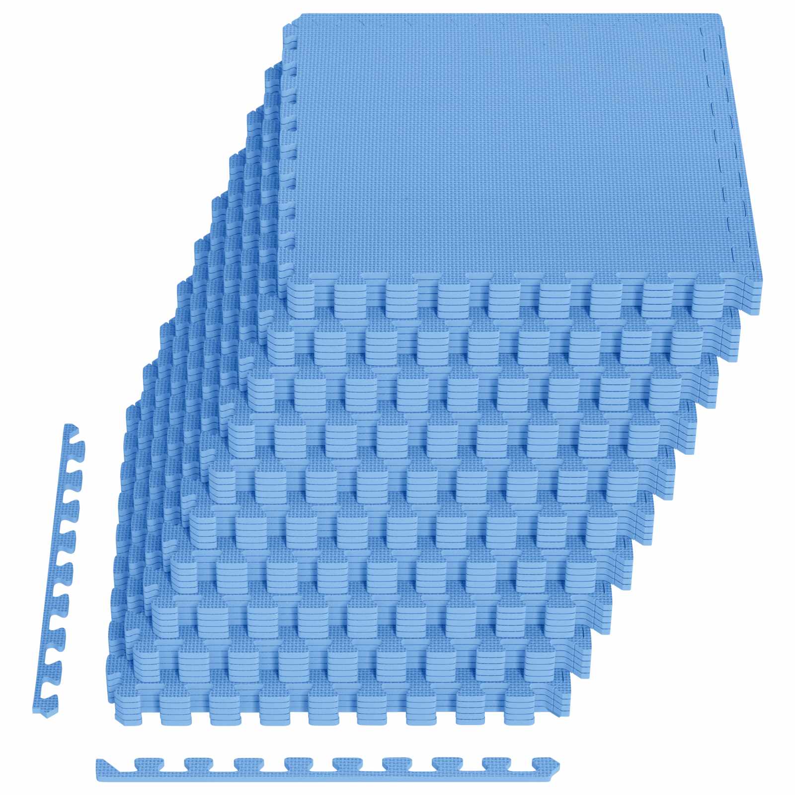 Pool Bodenschutzmatte 50 pcs Blau 18 m² EVA-Schaum