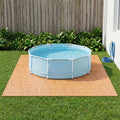 Pool Bodenschutzmatte 50 pcs Holz 18 m² EVA-Schaum