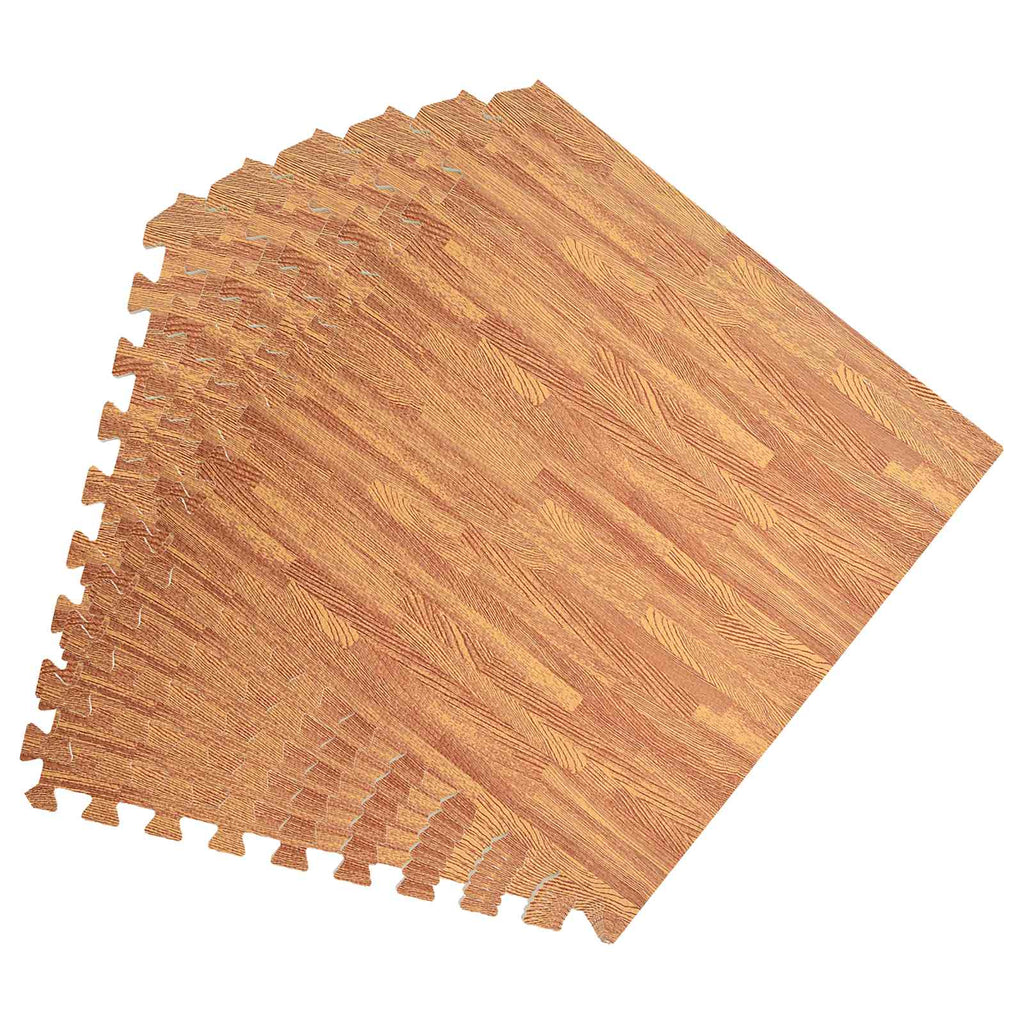 Pool Bodenschutzmatte 50 pcs Holz 18 m² EVA-Schaum