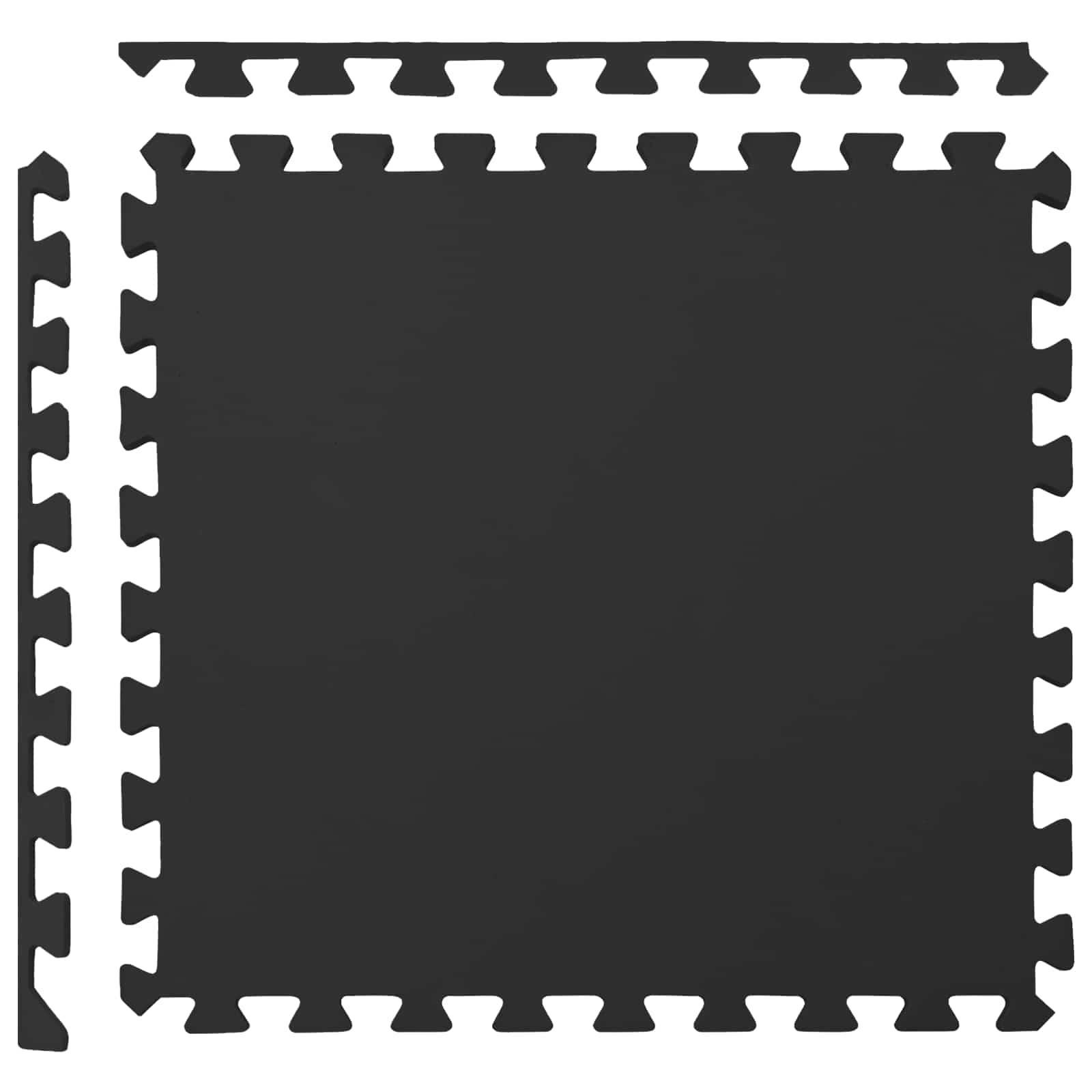 Pool Bodenschutzmatte 12 pcs Schwarz 4,32 m² EVA-Schaum