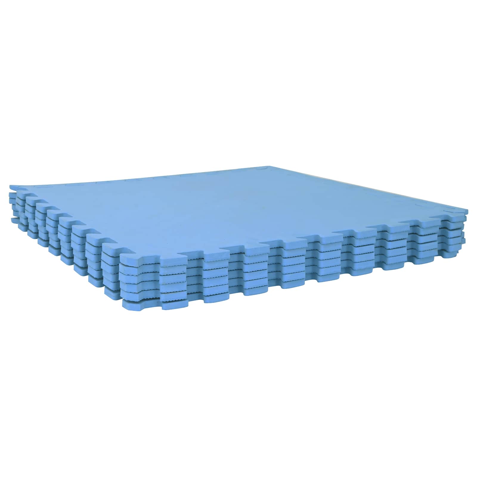 Pool Bodenschutzmatte 12 pcs Blau 4,32 m² EVA-Schaum
