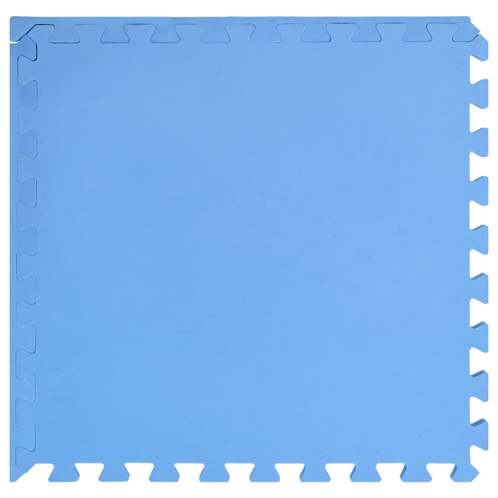 Pool Bodenschutzmatte 12 pcs Blau 4,32 m² EVA-Schaum