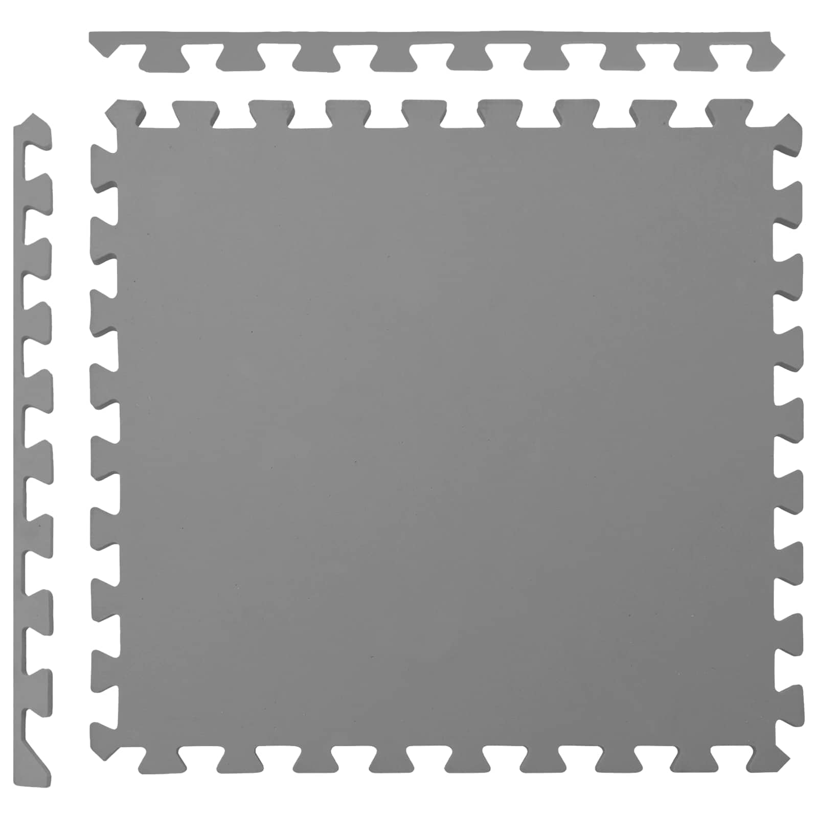 Pool Bodenschutzmatte 24 pcs Grau 8,64 m² EVA-Schaum