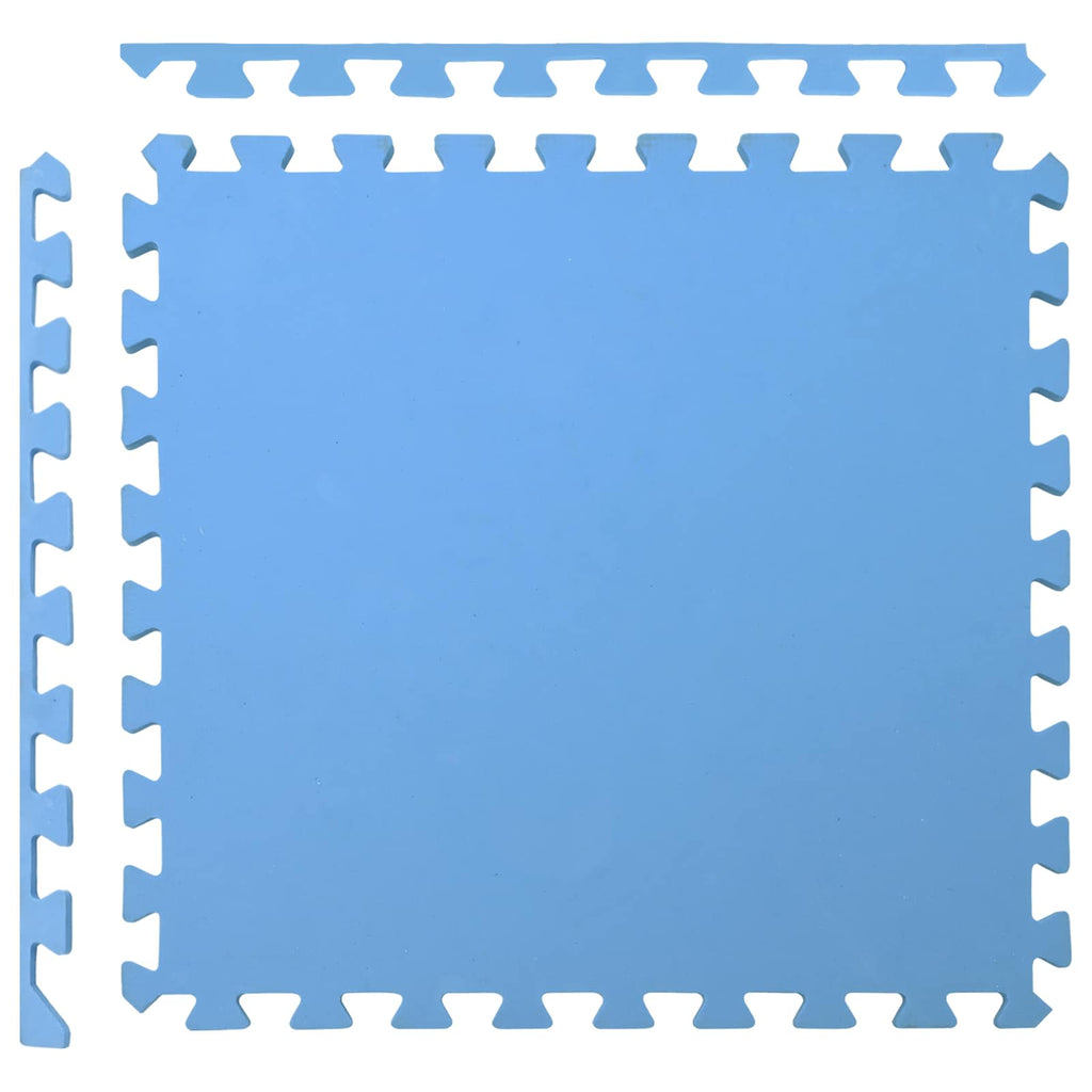 Pool Bodenschutzmatte 24 pcs Blau 8,64 m² EVA-Schaum