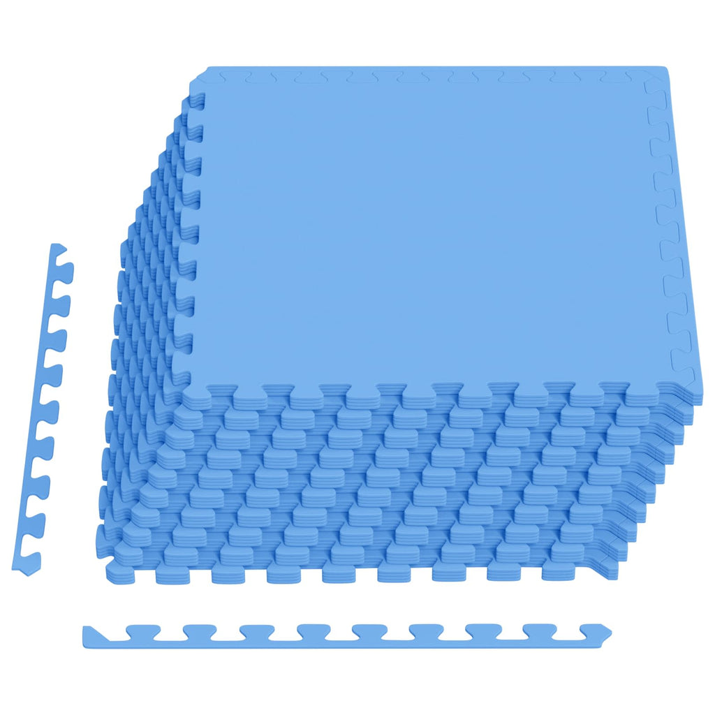 Pool Bodenschutzmatte 40 pcs Blau 14,4 m² EVA-Schaum