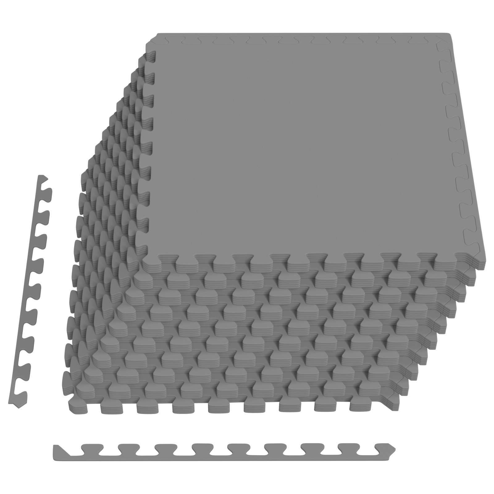 Pool Bodenschutzmatte 50 pcs Grau 18 m² EVA-Schaum