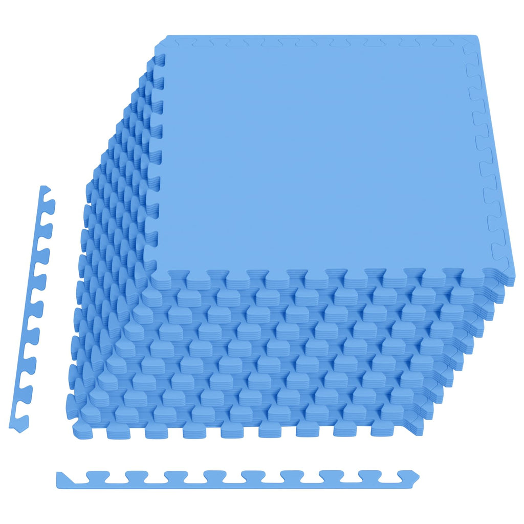 Pool Bodenschutzmatte 50 pcs Blau 18 m² EVA-Schaum