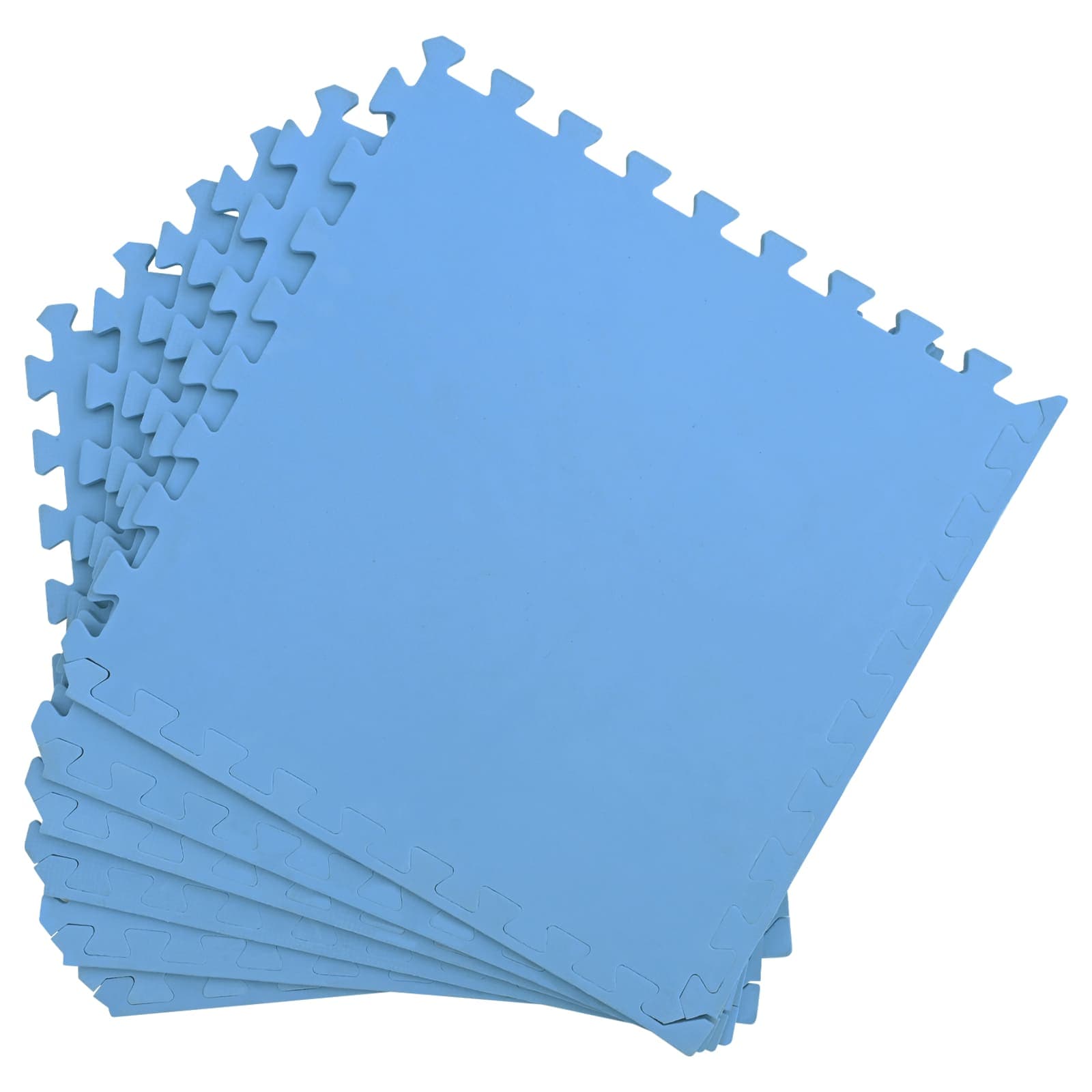 Pool Bodenschutzmatte 50 pcs Blau 18 m² EVA-Schaum