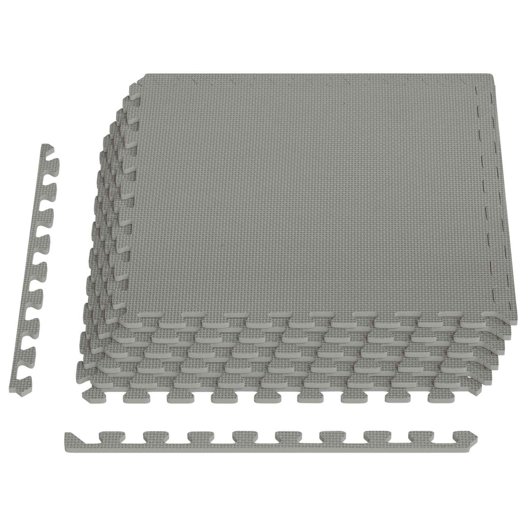 Pool Bodenschutzmatte 6 pcs Grau 2,16 m² EVA-Schaum