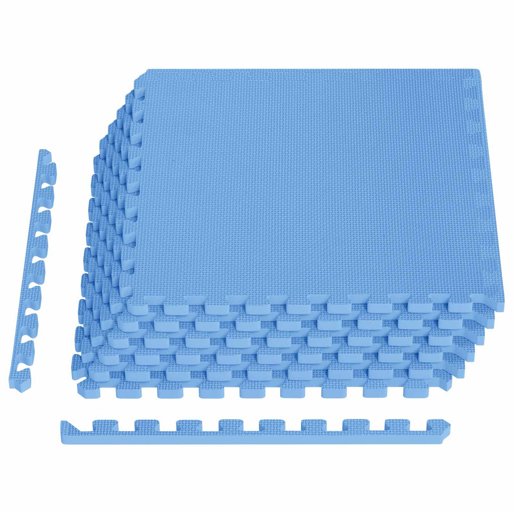 Pool Bodenschutzmatte 6 pcs Blau 2,16 m² EVA-Schaum