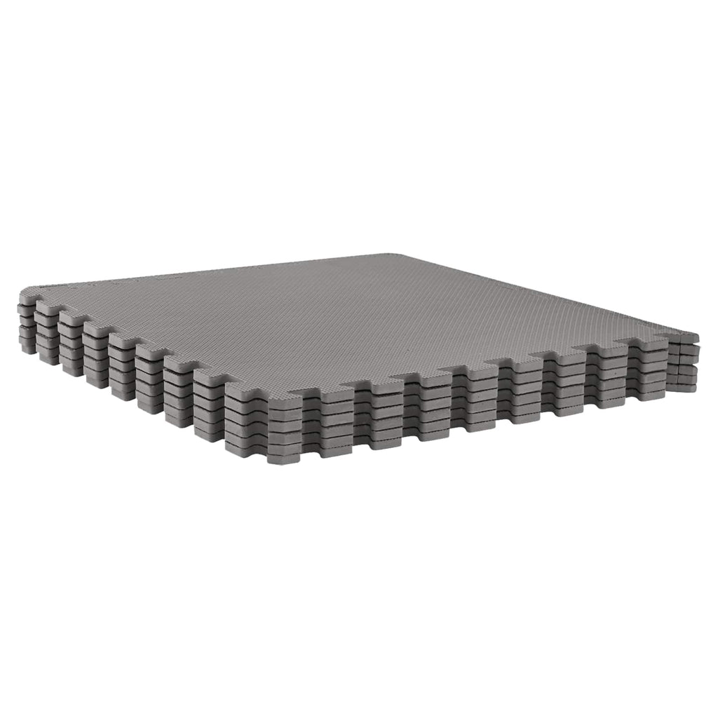 Pool Bodenschutzmatte 12 pcs Grau 4,32 m² EVA-Schaum