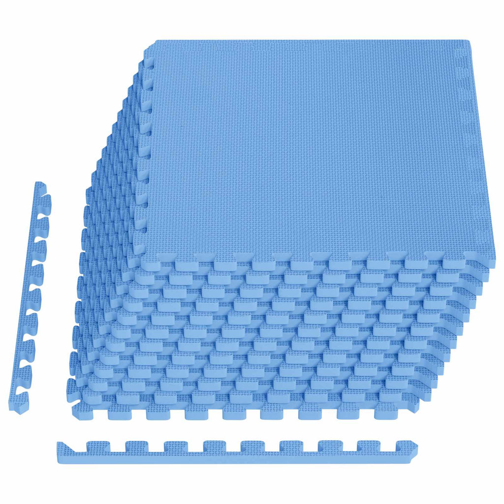 Pool Bodenschutzmatte 12 pcs Blau 4,32 m² EVA-Schaum