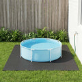 Pool Bodenschutzmatte 24 pcs Schwarz 8,64 m² EVA-Schaum