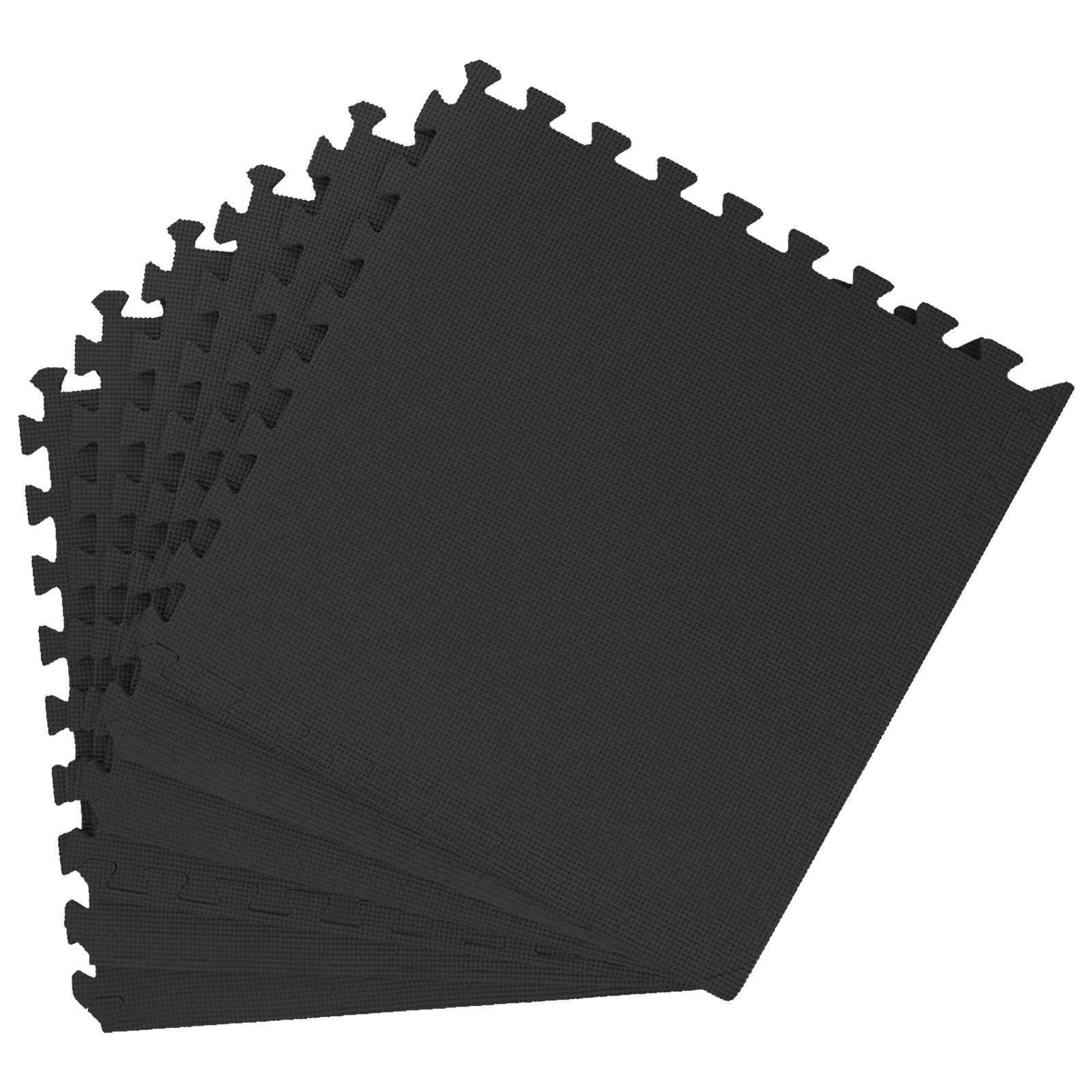 Pool Bodenschutzmatte 24 pcs Schwarz 8,64 m² EVA-Schaum