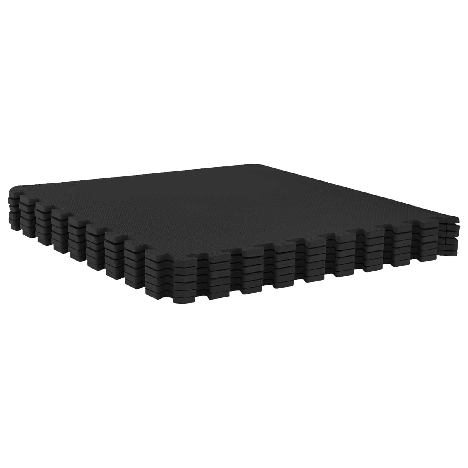 Pool Bodenschutzmatte 24 pcs Schwarz 8,64 m² EVA-Schaum
