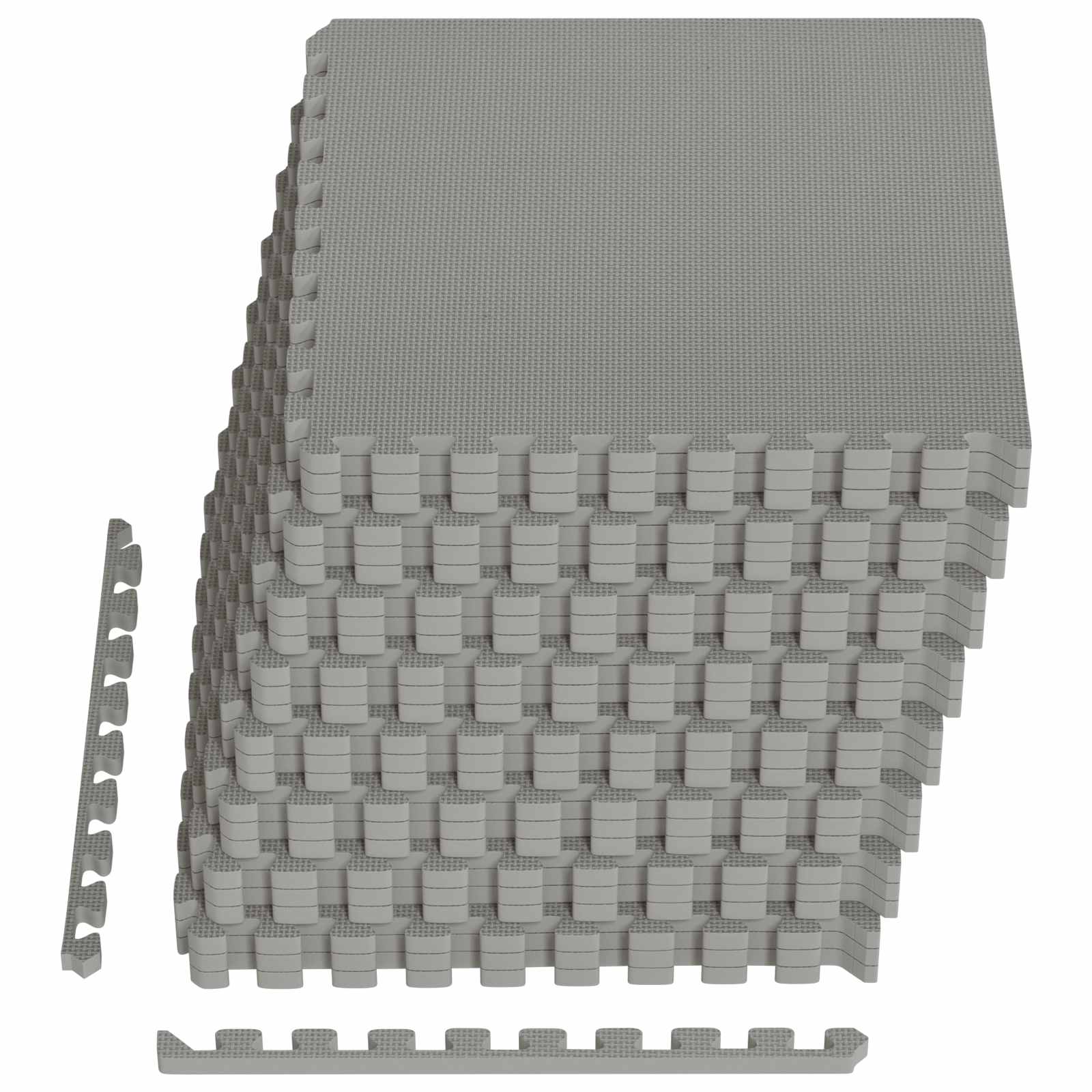 Pool Bodenschutzmatte 24 pcs Grau 8,64 m² EVA-Schaum