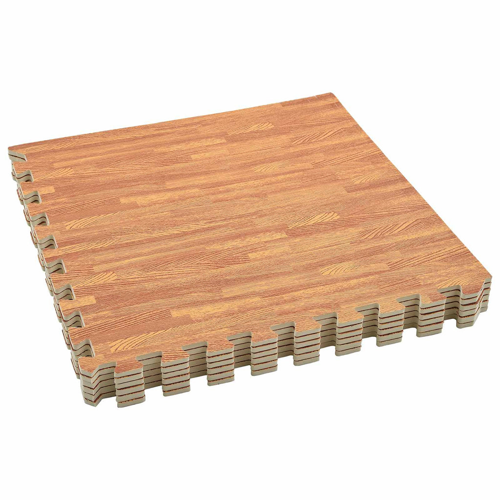 Pool Bodenschutzmatte 24 pcs Holz 8,64 m² EVA-Schaum
