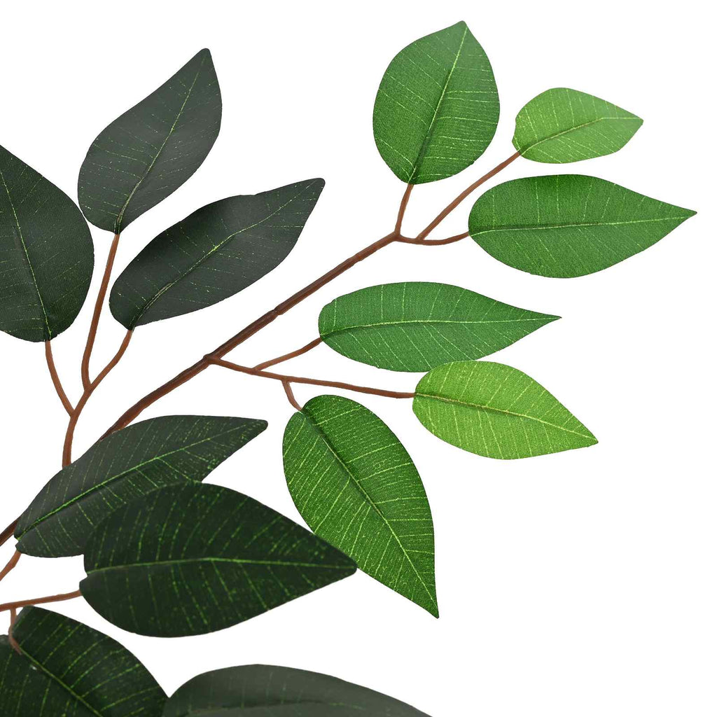 Künstliche Ficus-Pflanze Grün 85 x 18 x 160 cm Stoff und Holz