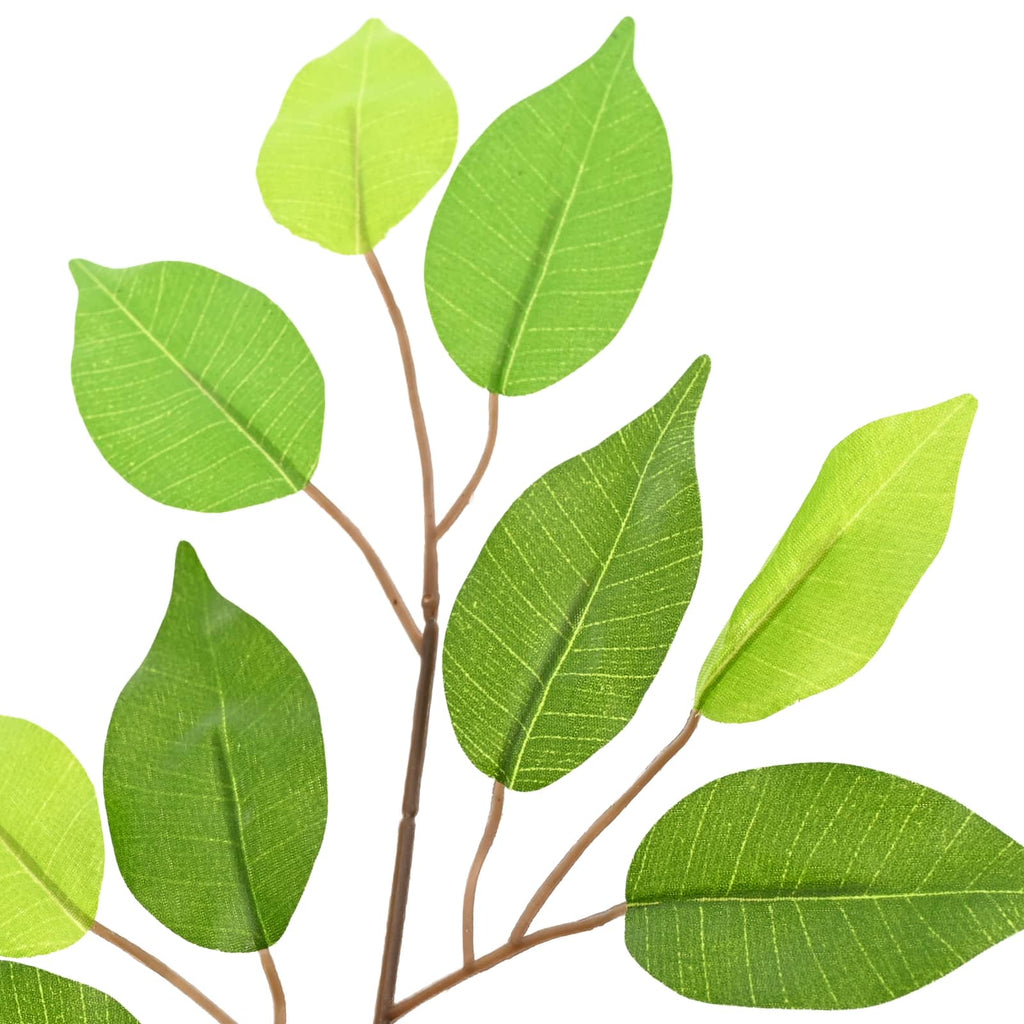 Künstliche Ficus-Pflanze Grün 73 x 16 x 60 cm Stoff und Holz