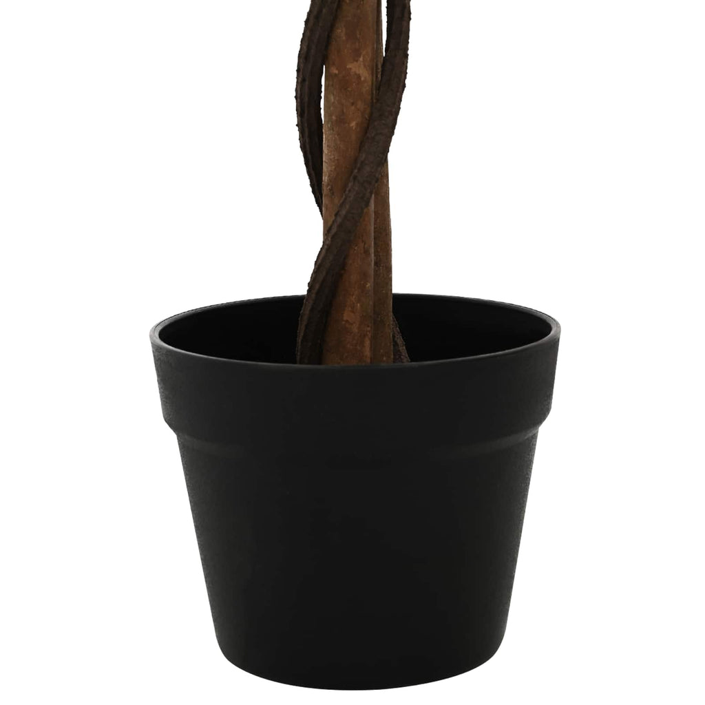 Künstliche Ficus-Pflanze Grün 90 x 16 x 110 cm Stoff und Holz