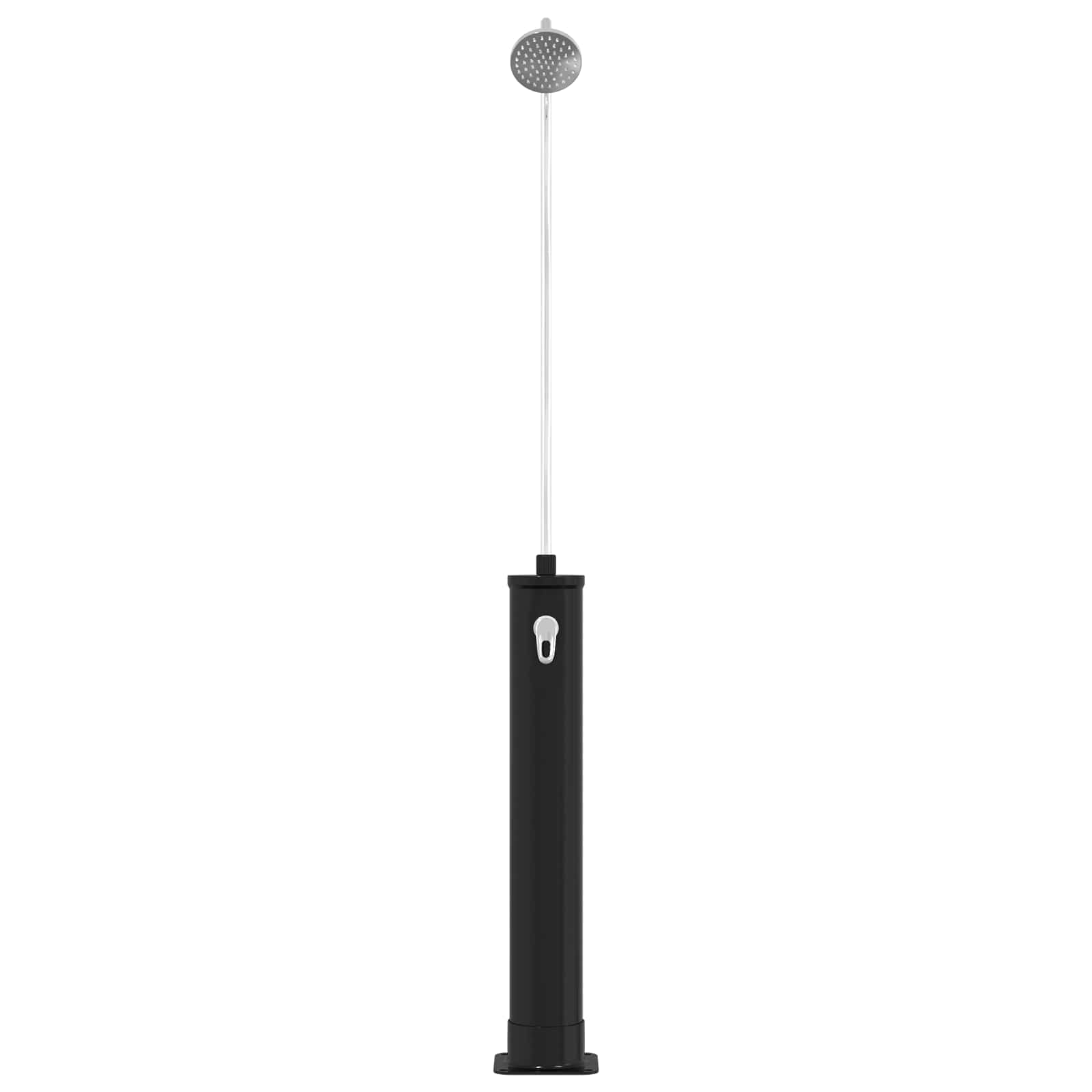Solardusche mit Duschkopf 20 l PVC, ABS, Zinklegierung Schwarz