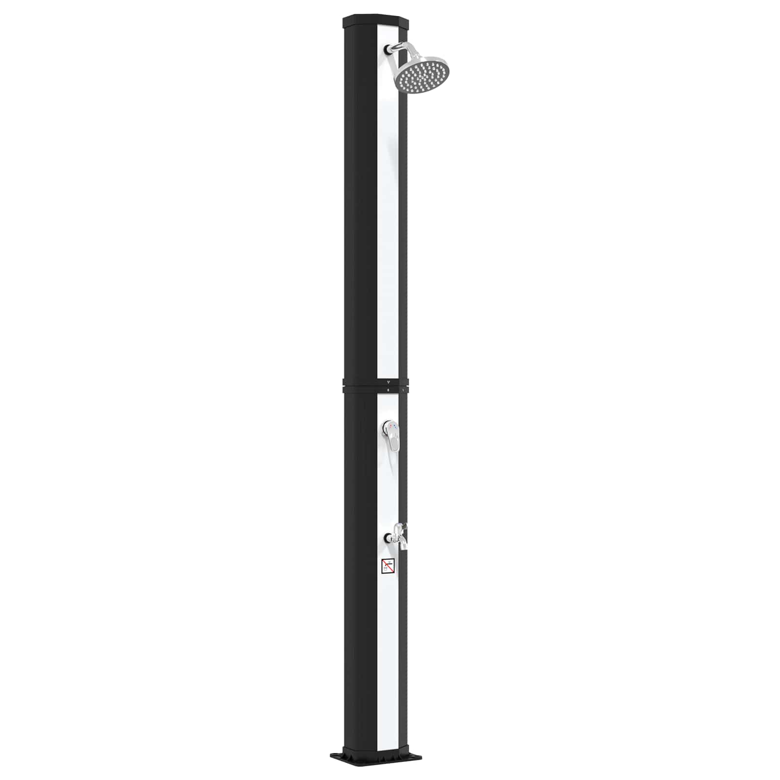 Solardusche mit Duschkopf und Wasserhahn 40 L