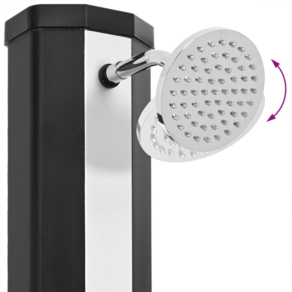 Solardusche mit Duschkopf und Wasserhahn 40 L