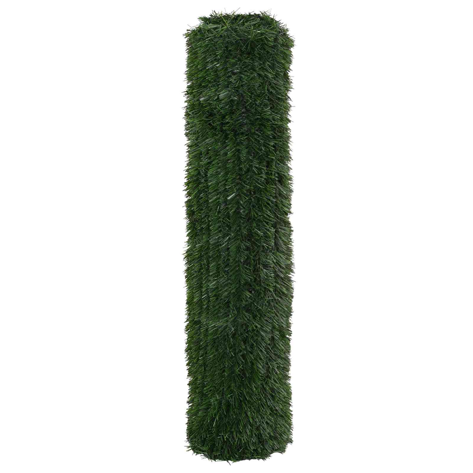 Künstlicher Zaun Dunkelgrün 1,5 x 3 m PVC und Stahl