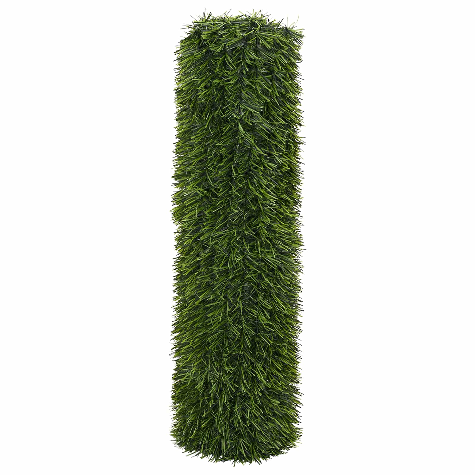 Künstlicher Zaun Hellgrün 1 x 4 m PVC und Stahl