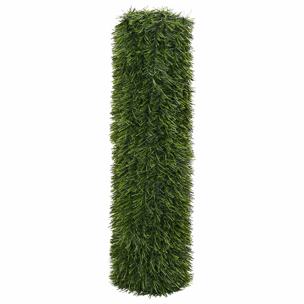 Künstlicher Zaun Hellgrün 1 x 10 m PVC und Stahl