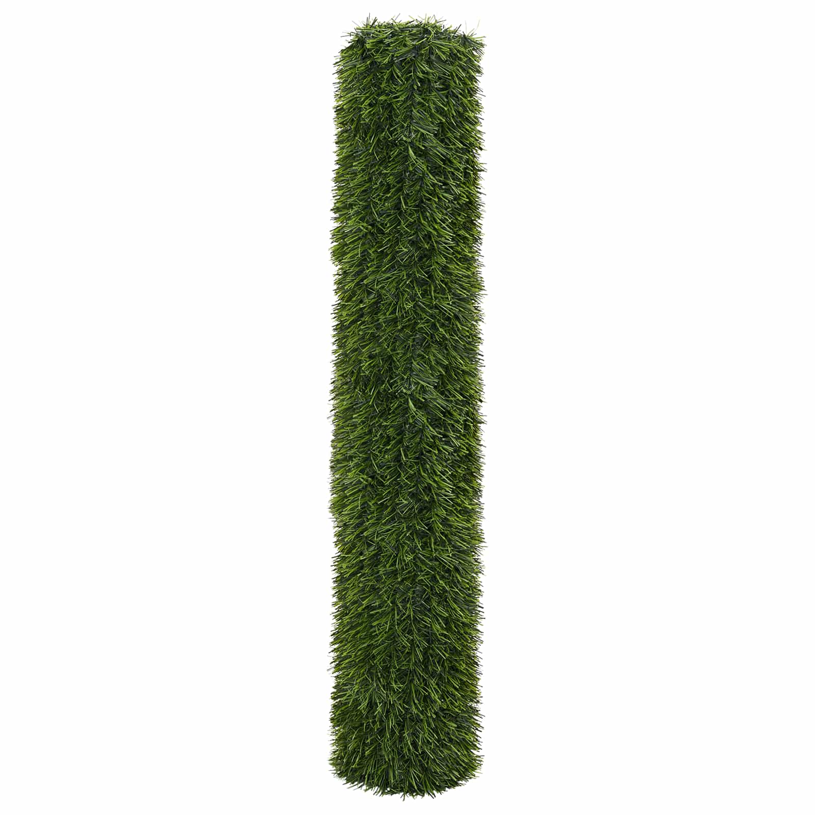 Künstlicher Zaun Hellgrün 1,5 x 5 m PVC und Stahl
