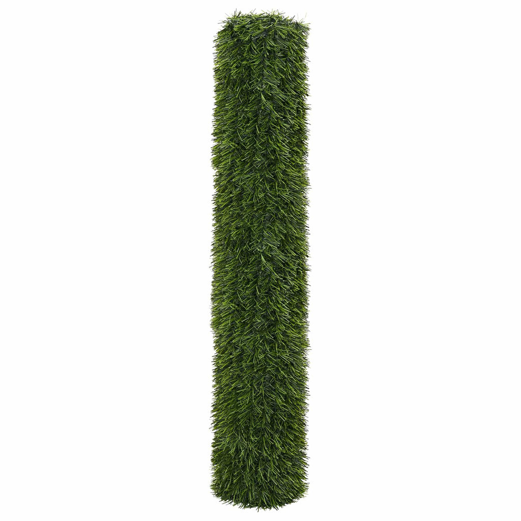 Künstlicher Zaun Hellgrün 1,5 x 6 m PVC und Stahl