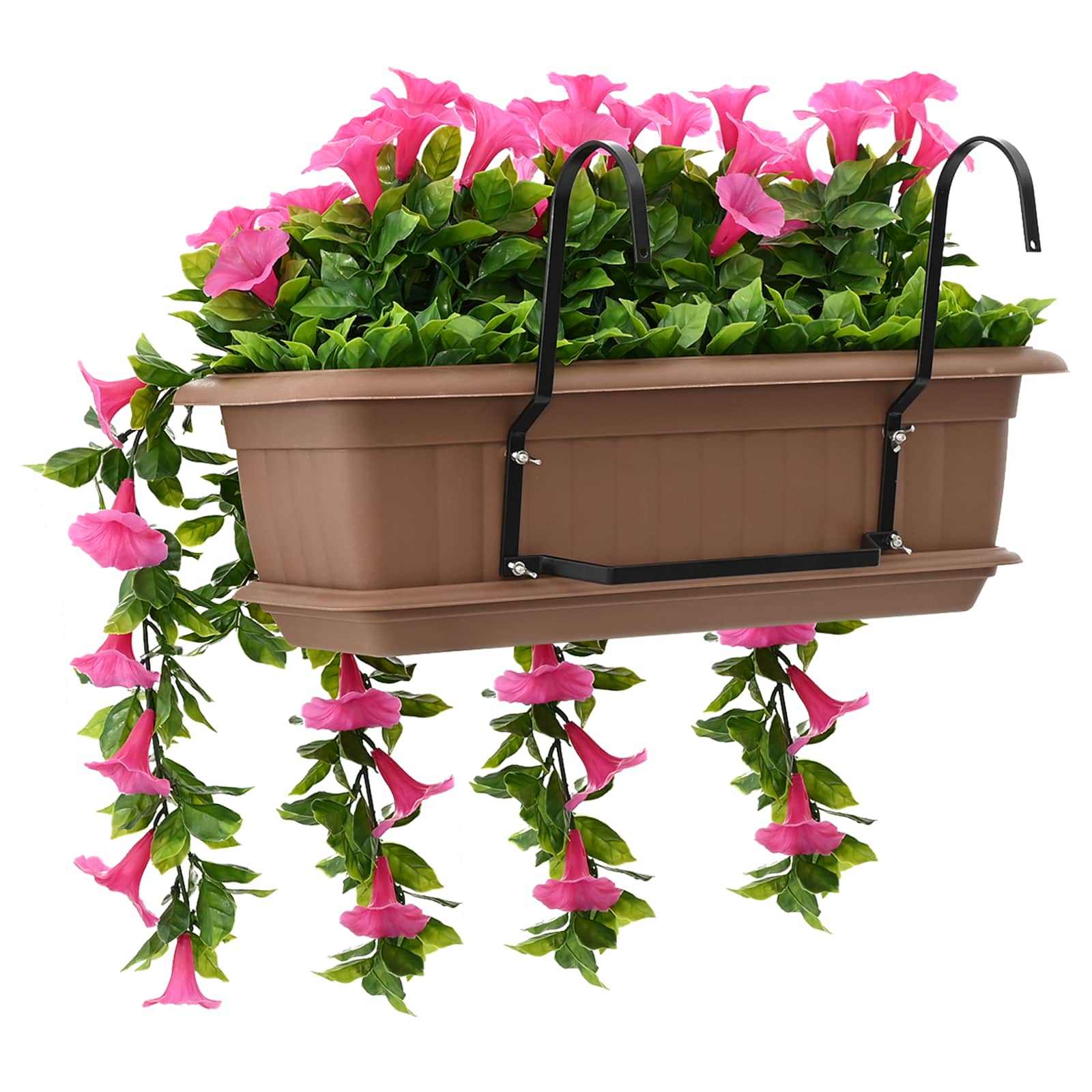 Künstliche Blumen Purpurrot 55 x 20 x 55 cm PE und Stahl