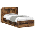 Bettgestell mit Stauraum Altholz 80 x 200 cm Holzwerkstoff