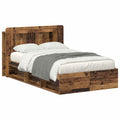 Bettgestell mit Stauraum Altholz 120 x 190 cm Holzwerkstoff