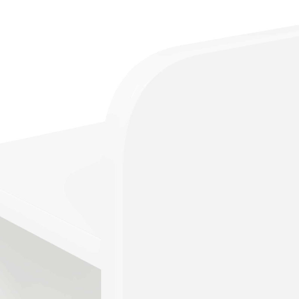 Bettgestell mit Stauraum Weiß 180 x 200 cm Holzwerkstoff