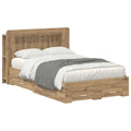 Bettgestell mit Stauraum Artisan-Eiche 120 x 190 cm