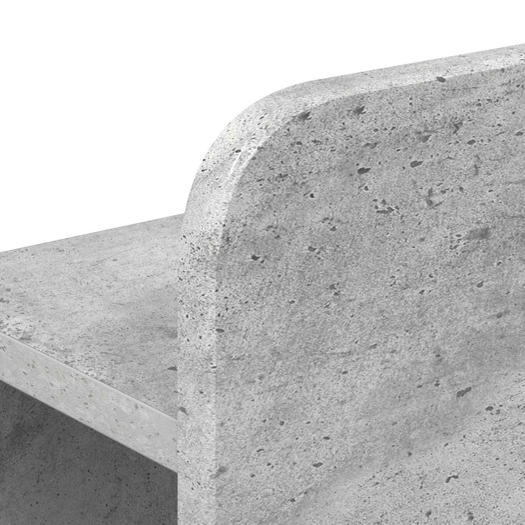 Bettgestell mit Stauraum Betongrau 90 x 190 cm Holzwerkstoff