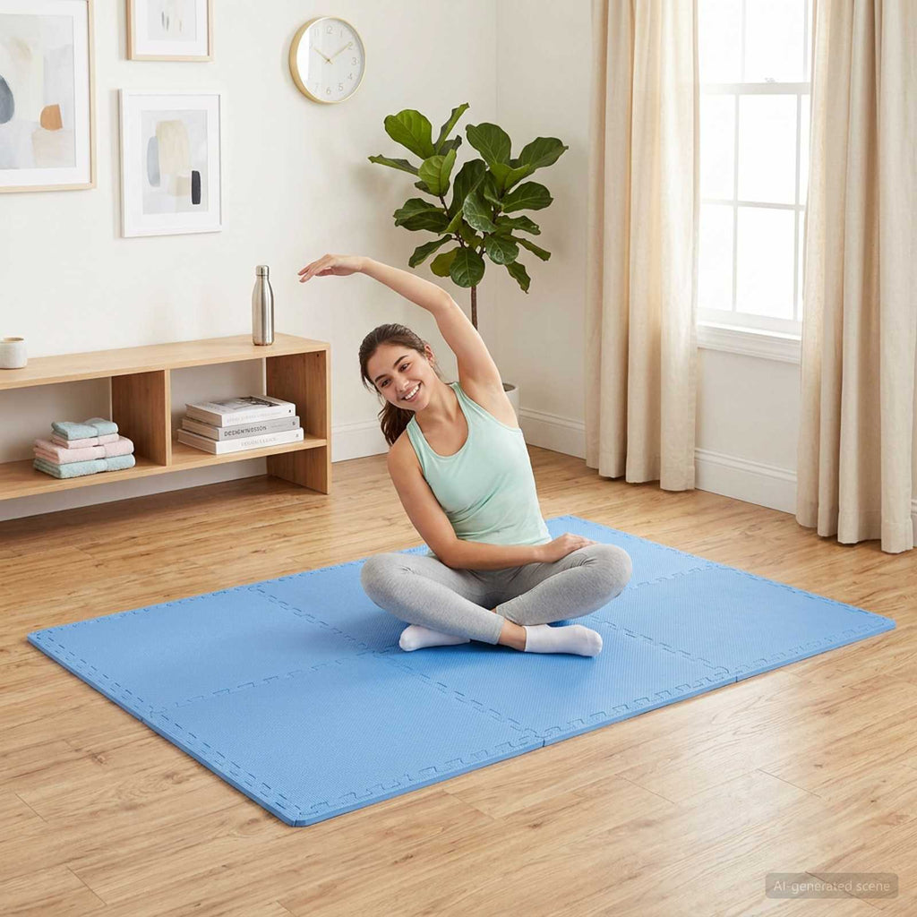 Fußmatten 50 pcs Blau 18 m² EVA-Schaum