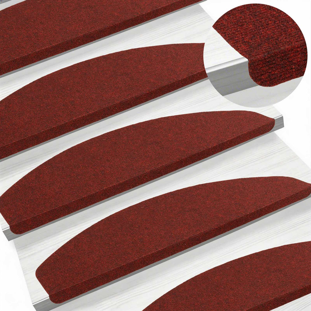 Selbstklebende Treppenschoner 15 pcs Rot 80 x 28 x 3,5 cm