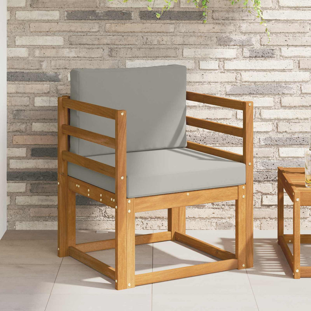 Outdoor-Sofa Massives Akazienholz und Polyester