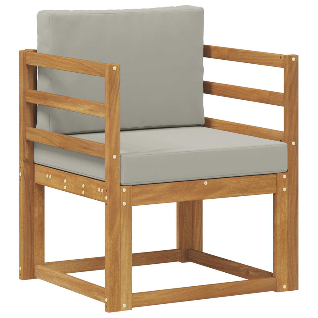 Outdoor-Sofa Massives Akazienholz und Polyester