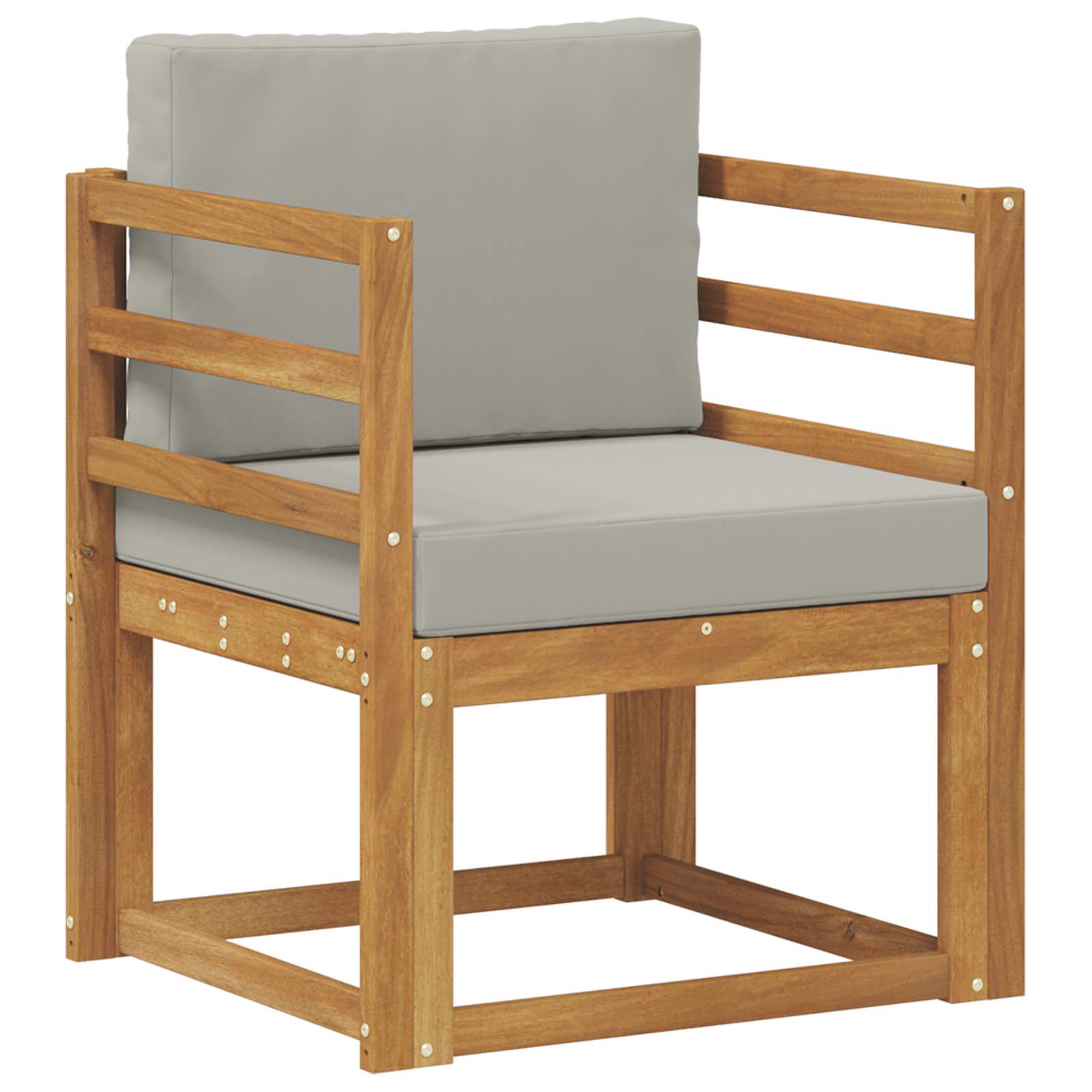 Outdoor-Sofa Massives Akazienholz und Polyester