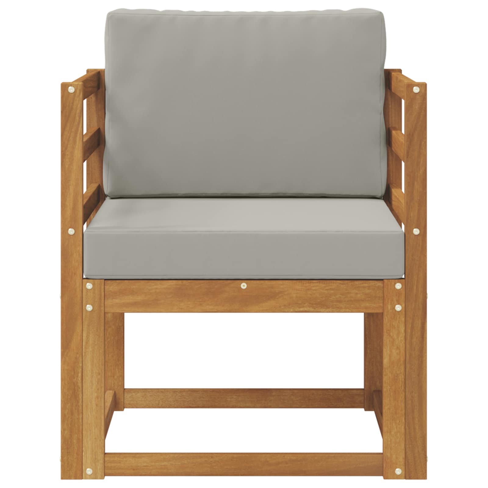 Outdoor-Sofa Massives Akazienholz und Polyester