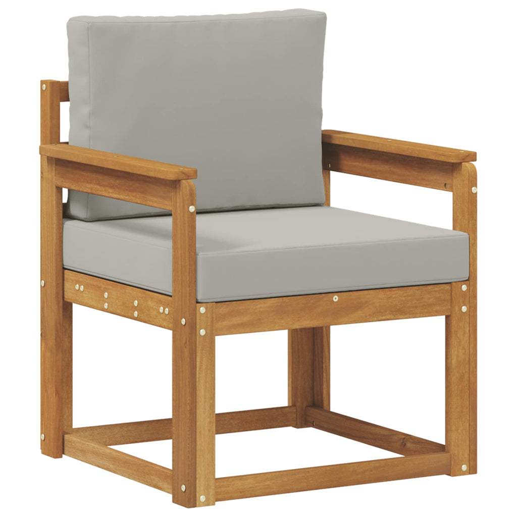 Outdoor-Sofa Massives Akazienholz und Polyester