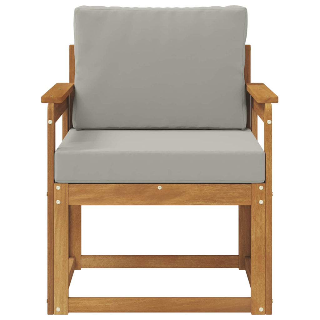Outdoor-Sofa Massives Akazienholz und Polyester