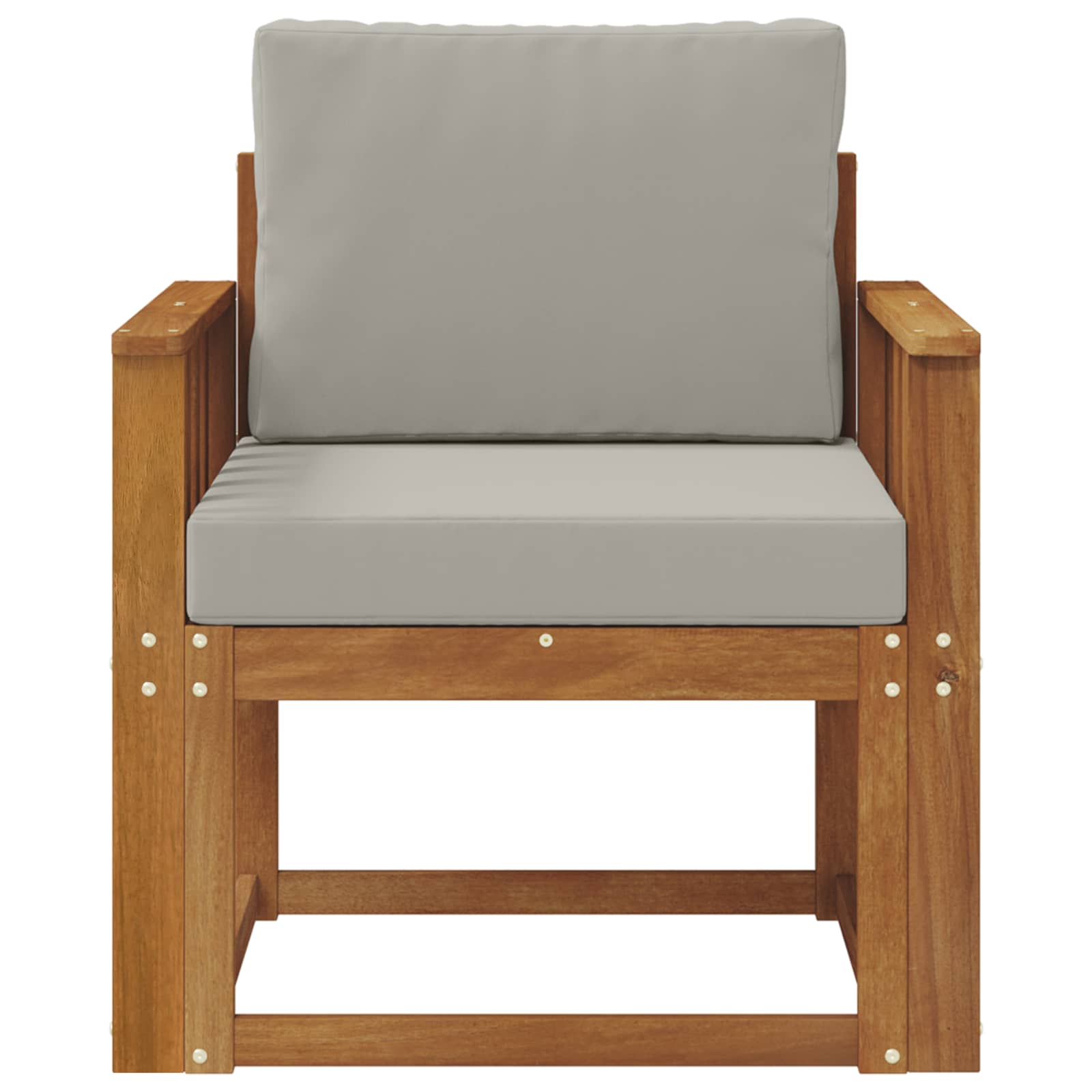 Outdoor-Sofa Massives Akazienholz und Polyester