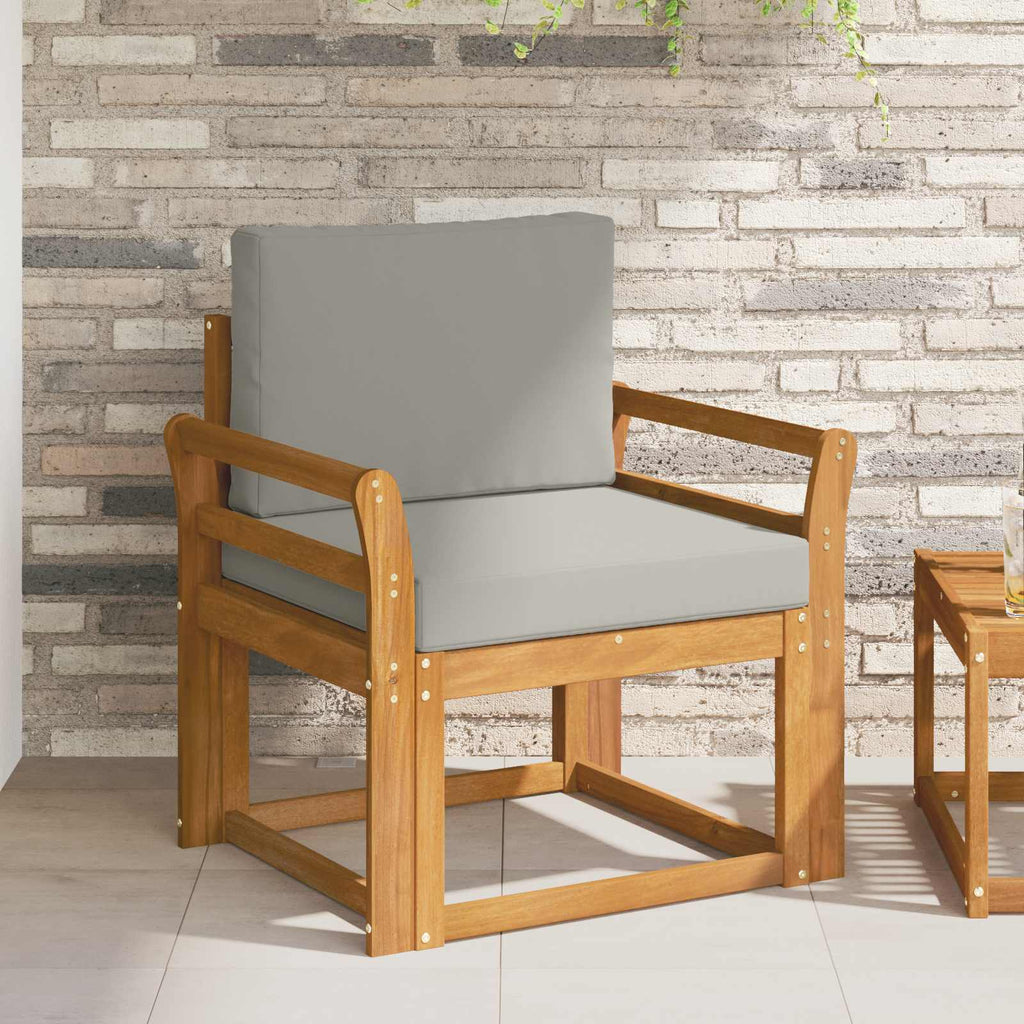 Outdoor-Sofa Massives Akazienholz und Polyester