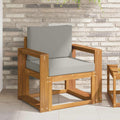 Outdoor-Sofa Massives Akazienholz und Polyester
