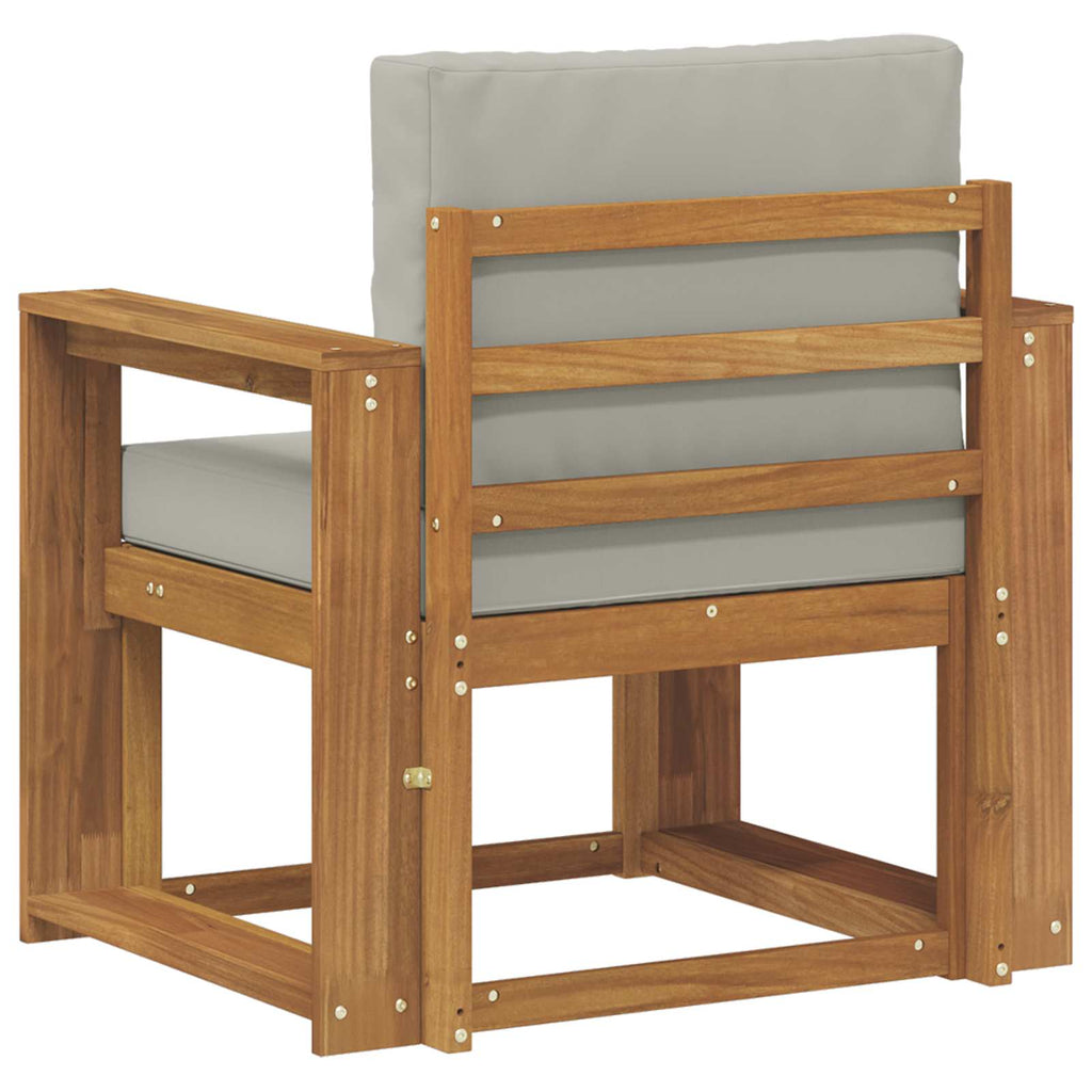 Outdoor-Sofa Massives Akazienholz und Polyester